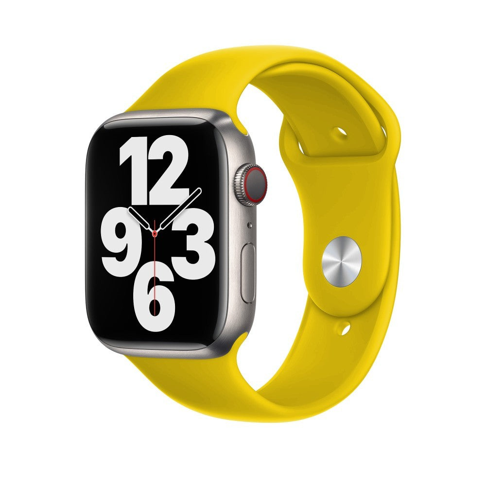 Curea Silicone Sport - Apple Watch 1/2/3/4/5/6/7/8/9/SE - 38/40/41 MM - M/L - Yellow