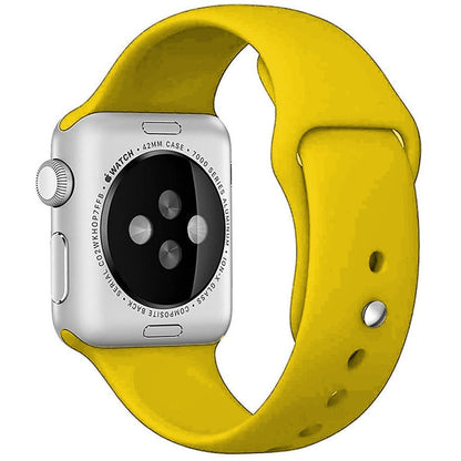 Curea Silicone Sport - Apple Watch 1/2/3/4/5/6/7/8/9/SE - 38/40/41 MM - M/L - Yellow
