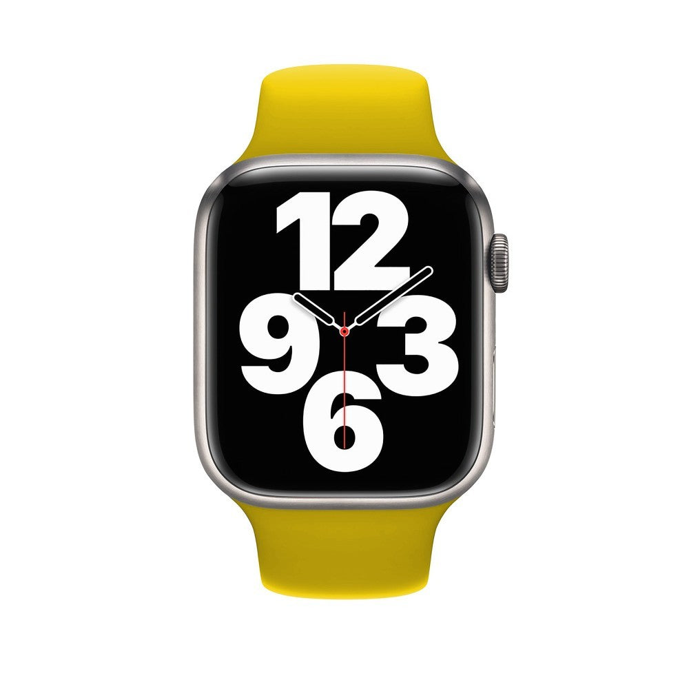Curea Silicone Sport - Apple Watch 1/2/3/4/5/6/7/8/9/SE - 38/40/41 MM - M/L - Yellow