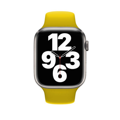 Curea Silicone Sport - Apple Watch 1/2/3/4/5/6/7/8/9/SE - 38/40/41 MM - M/L - Yellow