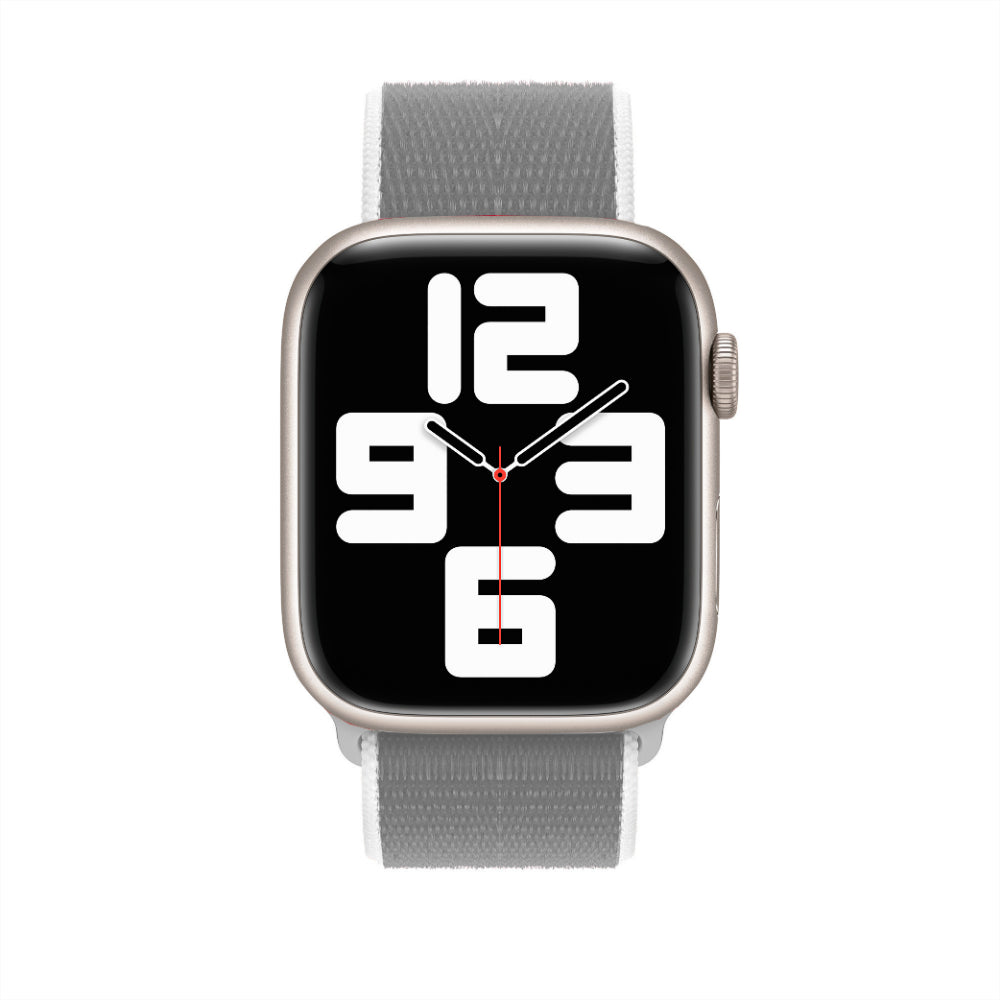 Curea Nylon Classic - Apple Watch 1/2/3/4/5/6/7/8/9/SE - 38/40/41 MM - Gray