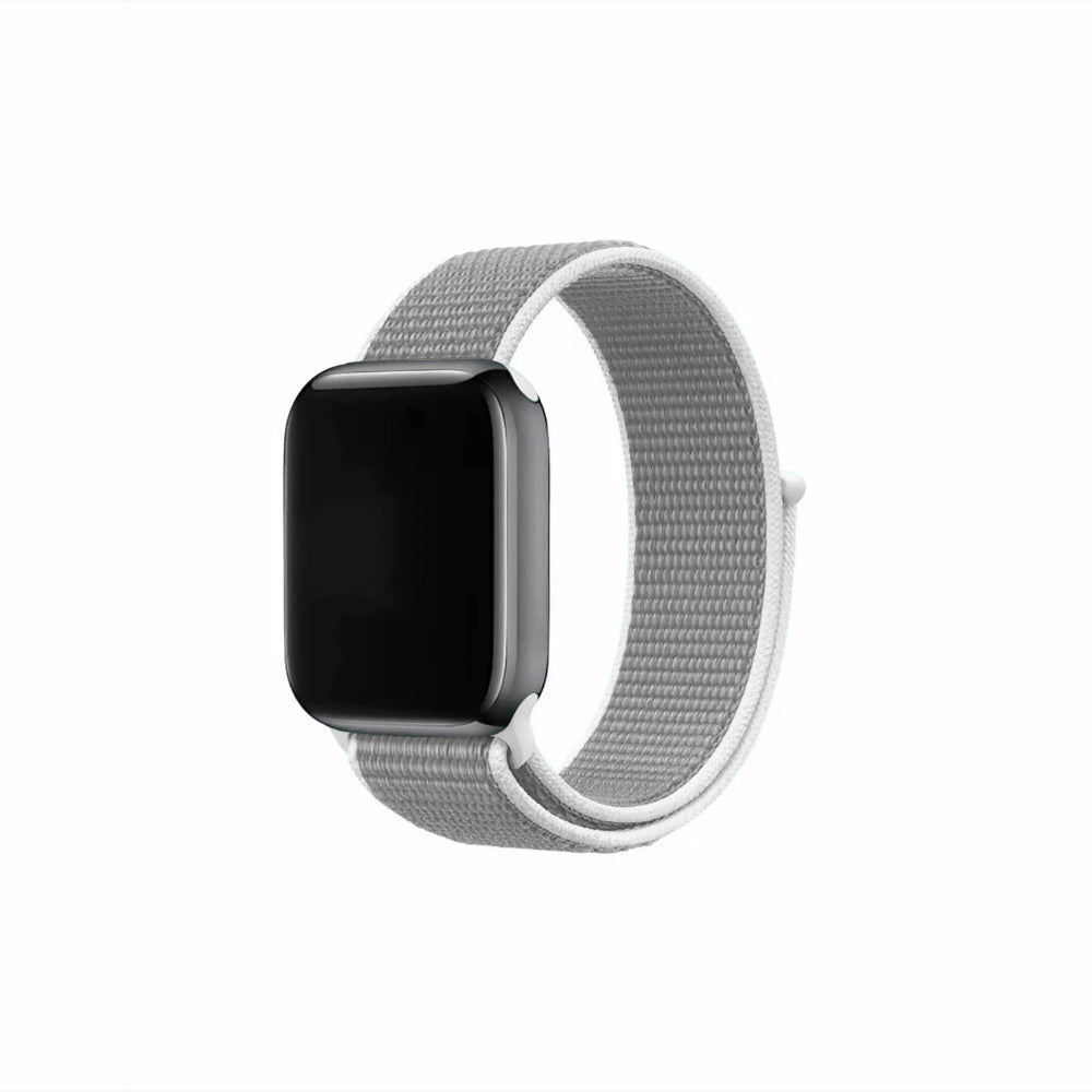 Curea Nylon Classic - Apple Watch 1/2/3/4/5/6/7/8/9/SE - 38/40/41 MM - Gray