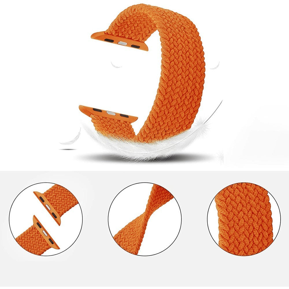 Curea Braided Breeze - Apple Watch 1/2/3/4/5/6/7/8/9/SE - 38/40/41 MM - S - Orange