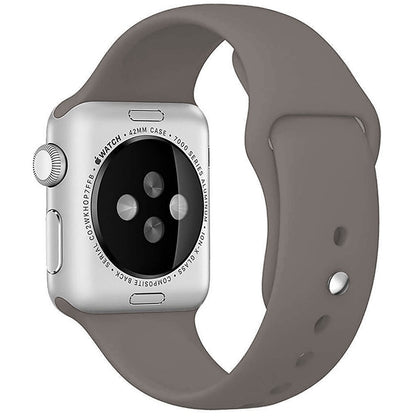 Curea Silicone Sport - Apple Watch 1/2/3/4/5/6/7/8/9/SE - 38/40/41 MM - S/M - Dark Grey