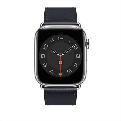 Curea Leather Elegance - Apple Watch 1/2/3/4/5/6/7/8/9/SE/Ultra 1/Ultra 2 - 42/44/45/49 MM - Midnight Blue
