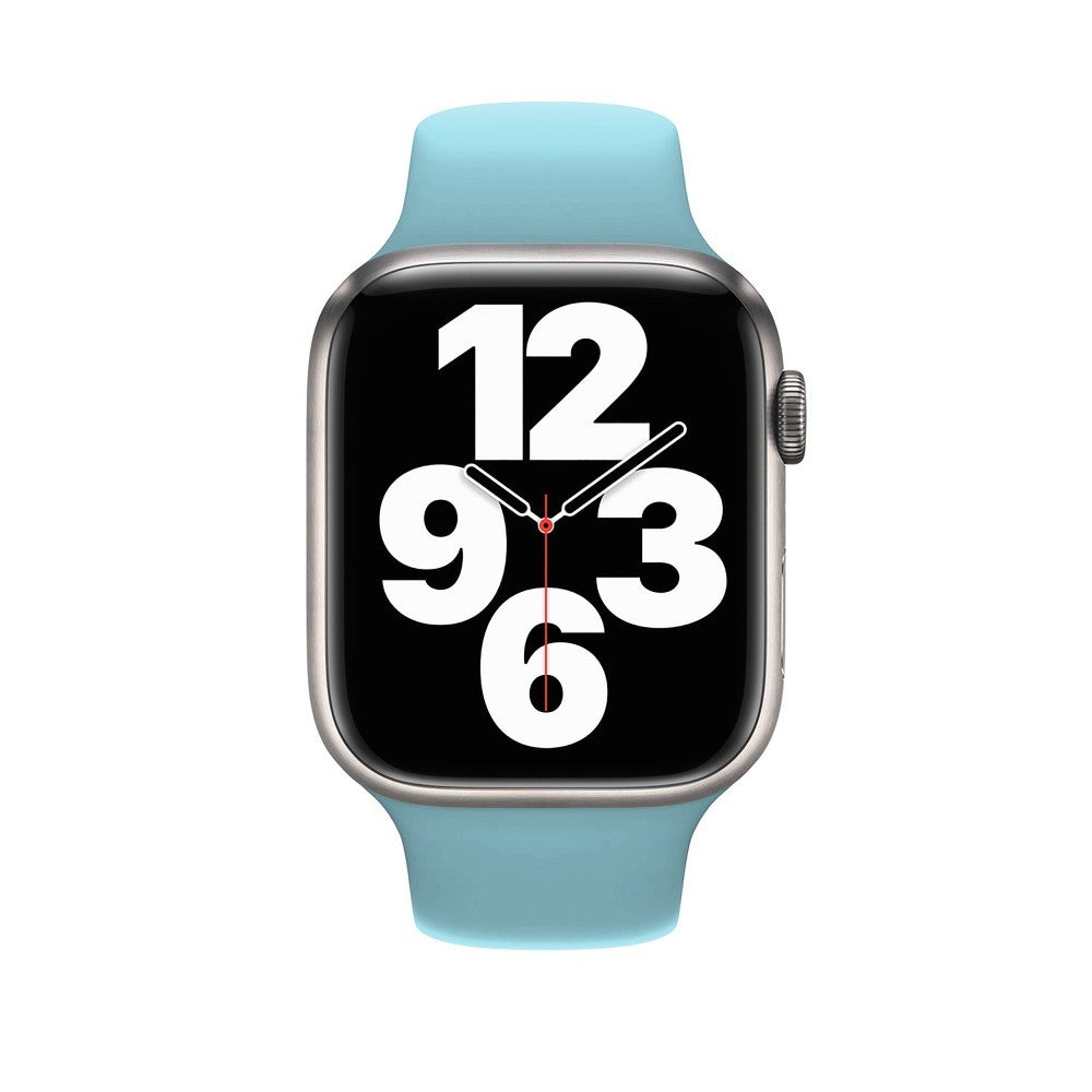 Curea Silicone Sport - Apple Watch 1/2/3/4/5/6/7/8/9/SE/Ultra 1/Ultra 2 - 42/44/45/49 MM - M/L - Baby Blue