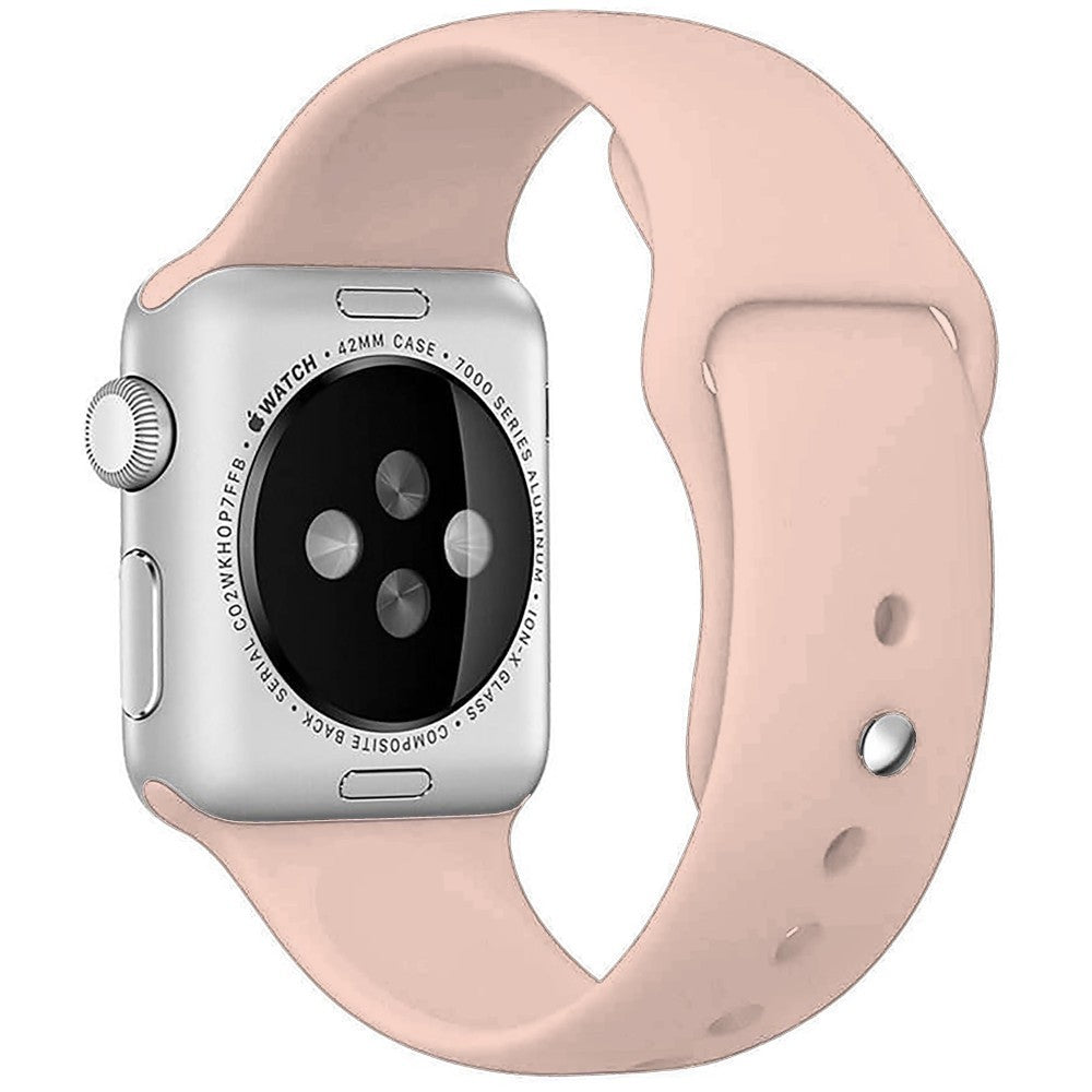 Curea Silicone Sport - Apple Watch 1/2/3/4/5/6/7/8/9/SE/Ultra 1/Ultra 2 - 42/44/45/49 MM - M/L - Pink Sand