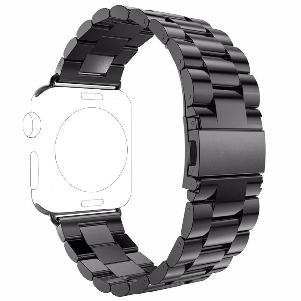 Curea Metallic Link - Apple Watch 1/2/3/4/5/6/7/8/9/SE/Ultra 1/Ultra 2 - 42/44/45/49 MM - Negru