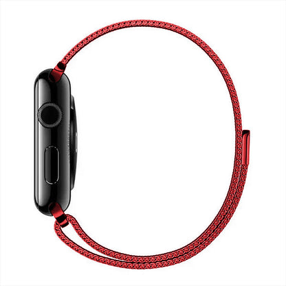 Curea Milanese Classic - Apple Watch 1/2/3/4/5/6/7/8/9/SE/Ultra 1/Ultra 2 - 42/44/45/49 MM - Red