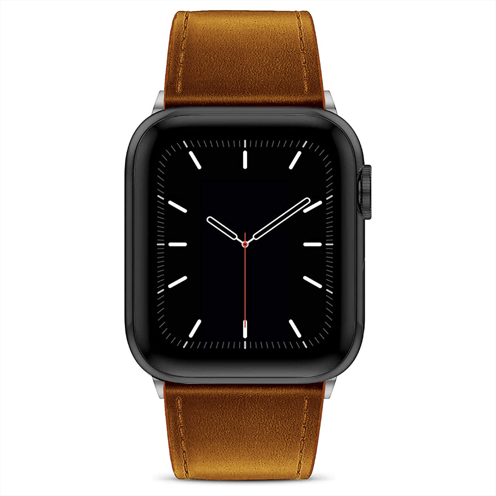 Curea Leather Heritage - Apple Watch 1/2/3/4/5/6/7/8/9/SE/Ultra 1/Ultra 2 - 42/44/45/49 MM - Maro