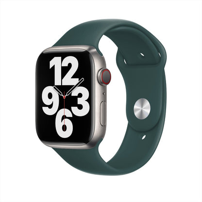 Curea Silicone Sport - Apple Watch 1/2/3/4/5/6/7/8/9/SE/Ultra 1/Ultra 2 - 42/44/45/49 MM - S/M - Dark Green