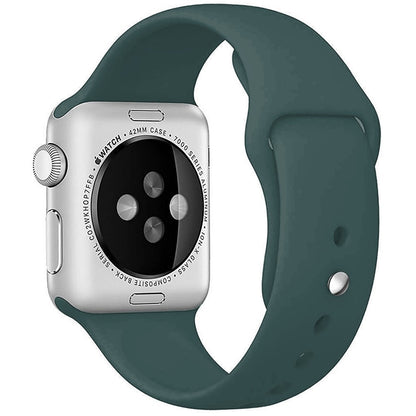 Curea Silicone Sport - Apple Watch 1/2/3/4/5/6/7/8/9/SE/Ultra 1/Ultra 2 - 42/44/45/49 MM - S/M - Dark Green