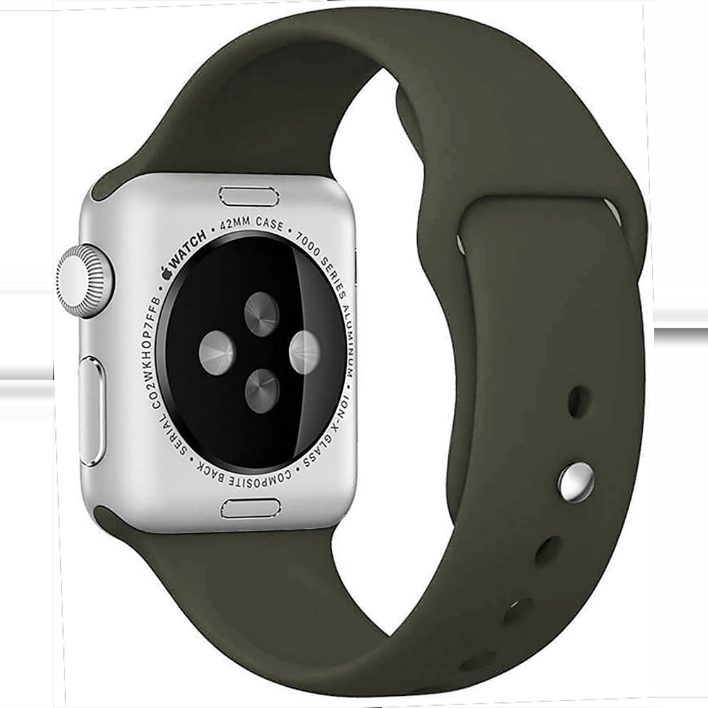 Curea Silicone Sport - Apple Watch 1/2/3/4/5/6/7/8/9/SE/Ultra 1/Ultra 2 - 42/44/45/49 MM - S/M - Webster Green