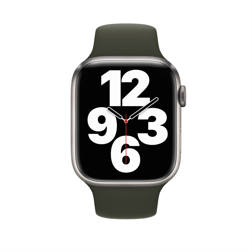 Curea Silicone Sport - Apple Watch 1/2/3/4/5/6/7/8/9/SE/Ultra 1/Ultra 2 - 42/44/45/49 MM - S/M - Webster Green