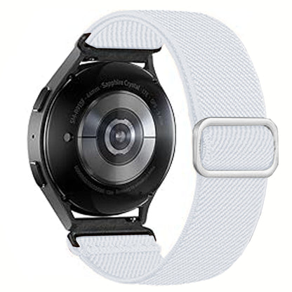 Curea Braided Classic - Samsung Galaxy Watch 7/Active 2/Active/FE/6/5 Pro/5/4/3 - 20mm - Alb