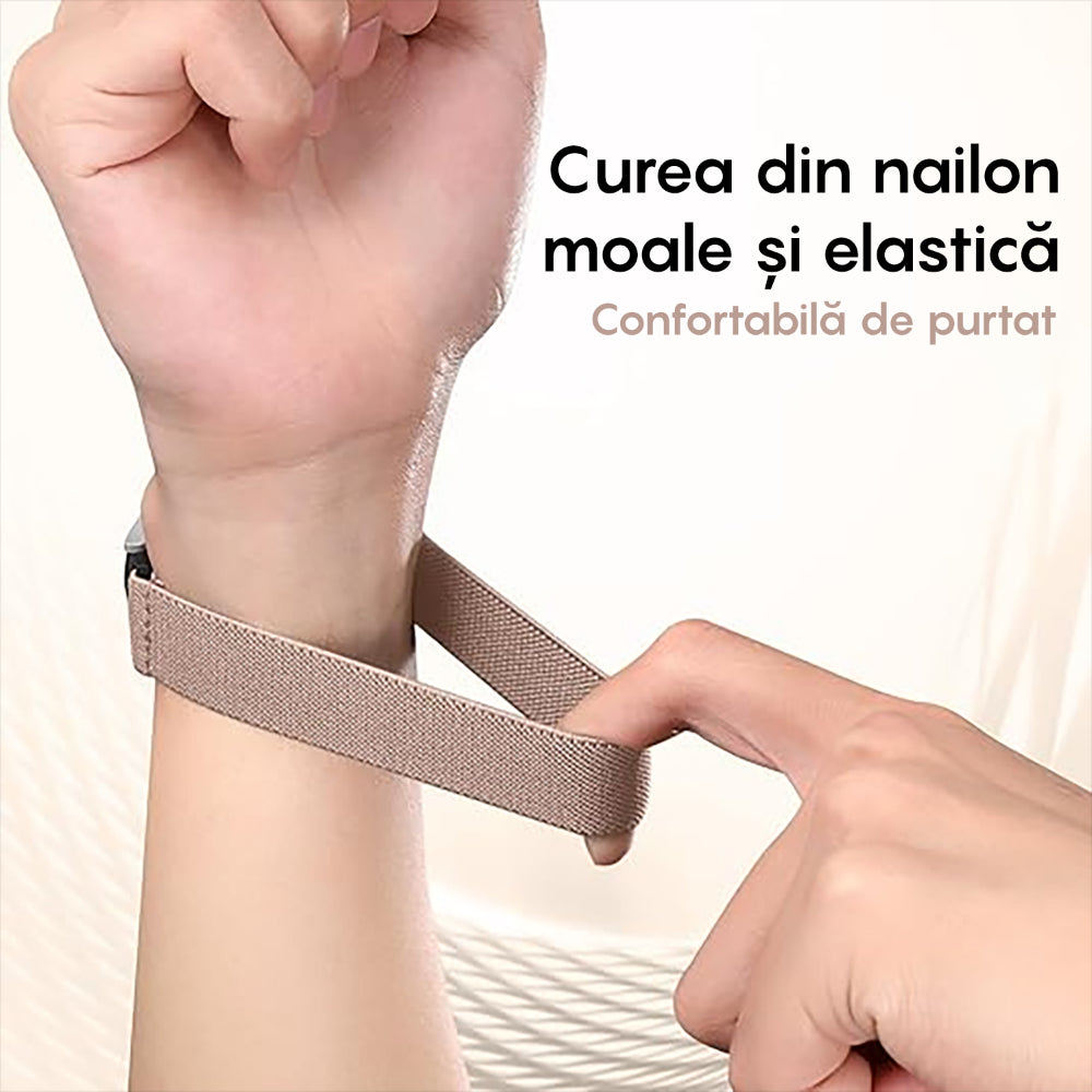 Curea Braided Classic - Samsung Galaxy Watch 7/Active 2/Active/FE/6/5 Pro/5/4/3 - 20mm - Pink Sand