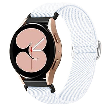Curea Braided Classic - Samsung Galaxy Watch 7/Active 2/Active/FE/6/5 Pro/5/4/3 - 20mm - Alb