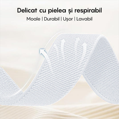 Curea Braided Classic - Huawei Watch GT4 46mm/4/4pro/Ultimate/GT3 SE/Buds/3 pro new/GT3 Pro 46mm/GT Runner/GT3/3/3pro/GT2 pro/GT2e/GT 42mm/GT2 46mm - 22mm - Alb