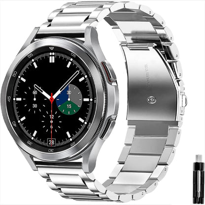 Curea Metallic Link - Amazfit BIP5/GTR4/GTR3/GTR3 pro/GTR2e/GTR2/3 stratoS/GTR 47mm - 22mm - Silver