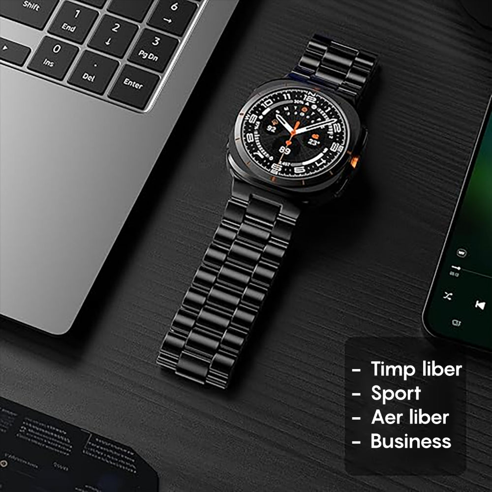 Curea Metallic Link - Samsung Galaxy Watch Ultra - Black