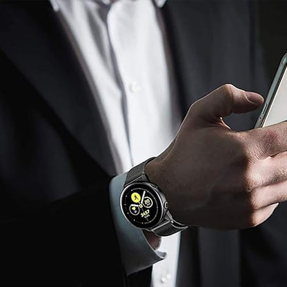 Curea Milanese Essential - Samsung Galaxy Watch 7/6/6 Classic/5 Pro/5/4/4 Classic/3 41mm/42 mm/Active 2/Active/FE - 20mm - Negru