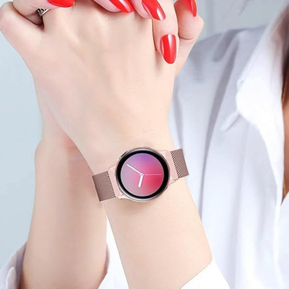 Curea Milanese Essential - Samsung Galaxy Watch 7/Active 2/Active/FE/6/5 Pro/5/4/3 - 20mm - Pink