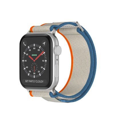Curea Trail Scout - Apple Watch 1/2/3/4/5/6/7/8/9/SE/Ultra 1/Ultra 2 - 42/44/45/49 MM - Bej/Portocaliu