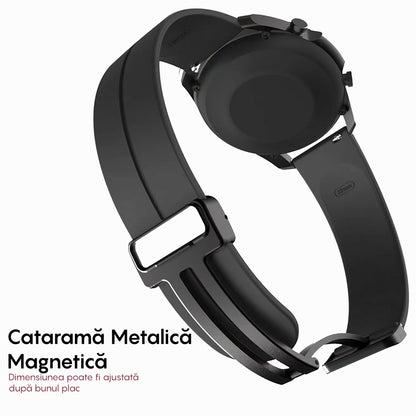 Curea Silicone Metallic Link - Samsung Galaxy Watch Ultra - Negru