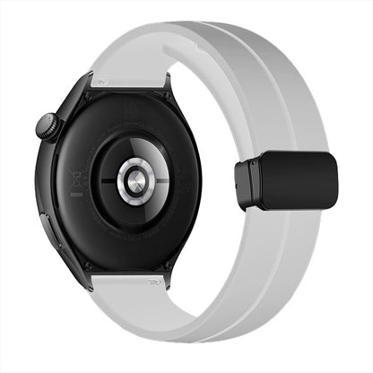 Curea Silicone Metallic Link - Samsung Galaxy Watch Ultra - Alb