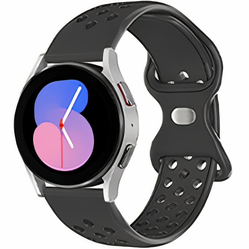 Curea Silicone Flex Loop - Samsung Galaxy Watch 7/Active 2/Active/FE/6/5 Pro/5/4/3 - 20mm - Negru
