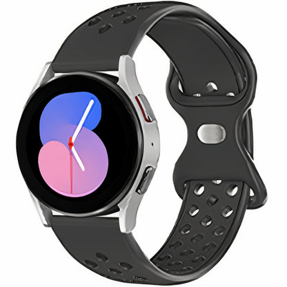 Curea Silicone Flex Loop - Samsung Galaxy Watch 7/Active 2/Active/FE/6/5 Pro/5/4/3 - 20mm - Negru