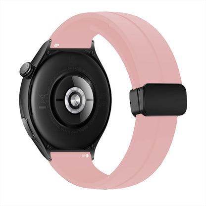 Curea Silicone Metallic Link - Samsung Galaxy Watch S3 Frontier/S3 Classic/3 45mm/46mm/Gear S3 - 22mm - Pink Sand