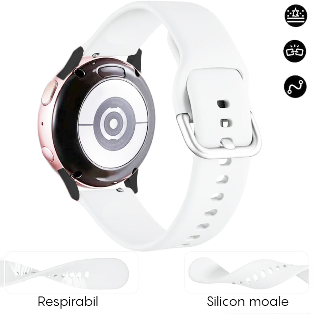 Curea Silicone Classic - Samsung Galaxy Watch Ultra - Alb