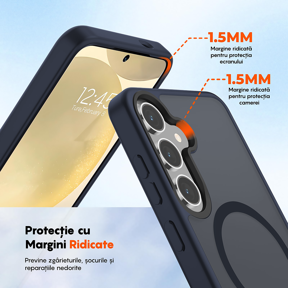 Husa MagSafe - Samsung Galaxy S25 Plus - Albrastru