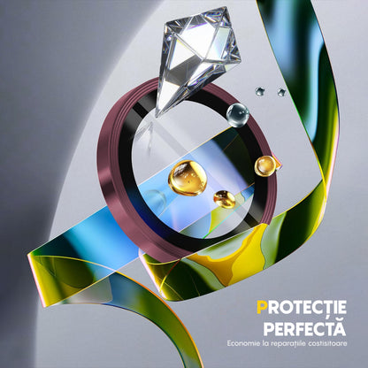 Folie Sticla Lentile Camera MaxDefense+ - iPhone 16/16 Plus - Roz