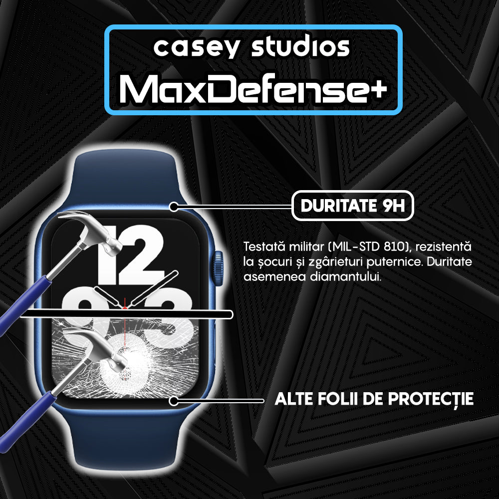 Folie Regenerabila MaxDefense+ - Apple Watch Ultra 1/Ultra 2 - 49MM - Negru