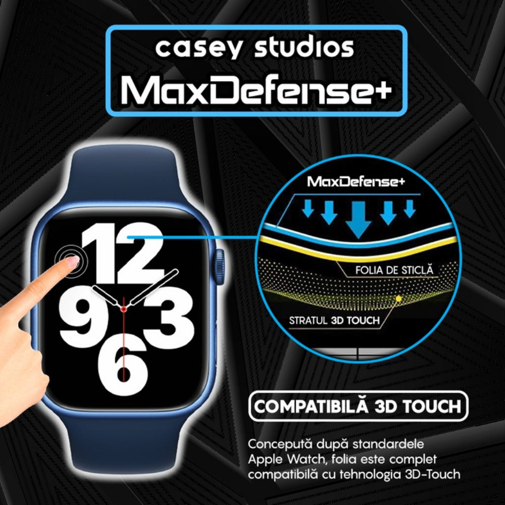 Folie Regenerabila MaxDefense+ - Apple Watch 4/5/6/SE - 40MM - Negru