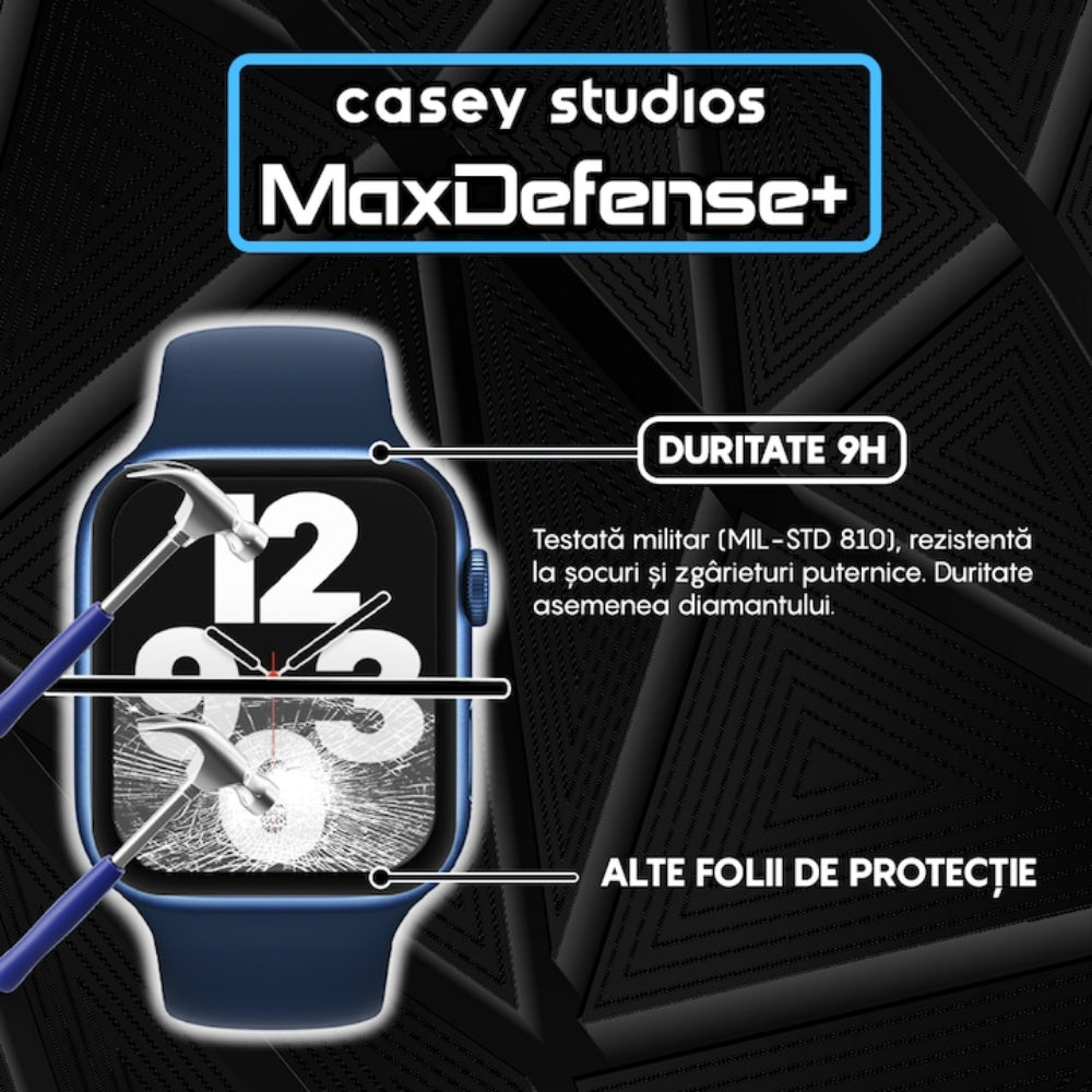 Folie Regenerabila MaxDefense+ - Apple Watch 4/5/6/SE - 40MM - Negru