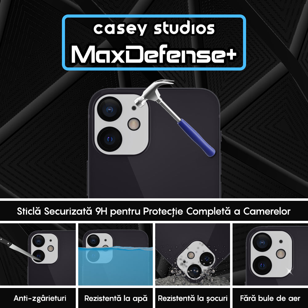 Set 2x Folie Camera MaxDefense+ - iPhone 12 - Clear