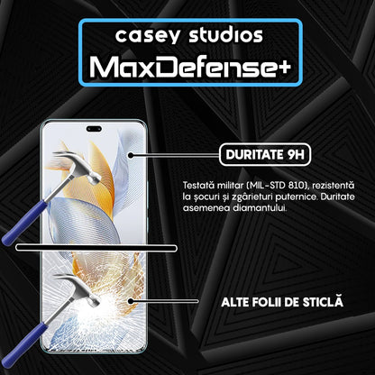 Folie Sticla MaxDefense+ - Honor 90 Pro - Negru