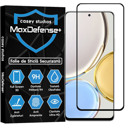 Folie Sticla MaxDefense+ - Honor Magic 4 Lite 5G - Negru