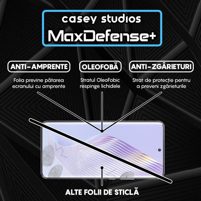 Folie Sticla MaxDefense+ - Honor Magic5 - Negru