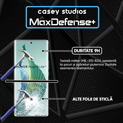 Folie Sticla MaxDefense+ - Honor Magic5 Lite - Negru