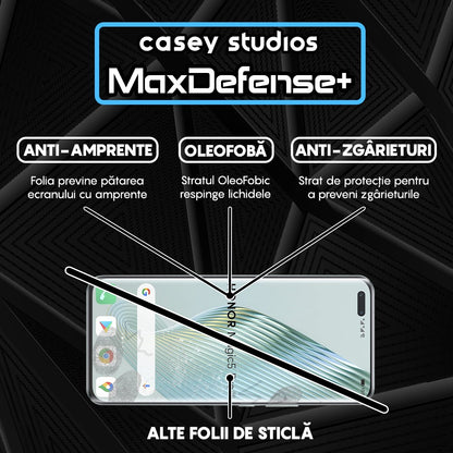 Folie Sticla MaxDefense+ - Honor Magic5 Pro - Negru