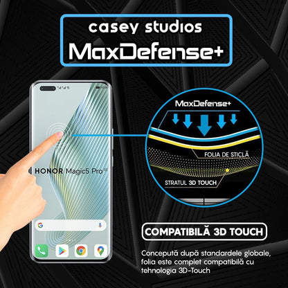 Folie Sticla MaxDefense+ - Honor Magic5 Pro - Negru