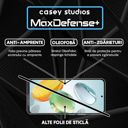 Folie Sticla MaxDefense+ - Honor Play 60 Plus - Negru