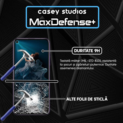 Folie Sticla MaxDefense+ - Huawei Honor 20/Honor 20 Pro/Mate 30 Lite/Nova 5T - Negru