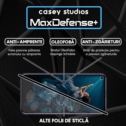 Folie Sticla MaxDefense+ - Huawei Honor 20/Honor 20 Pro/Mate 30 Lite/Nova 5T - Negru
