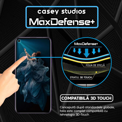 Folie Sticla MaxDefense+ - Huawei Honor 20/Honor 20 Pro/Mate 30 Lite/Nova 5T - Negru