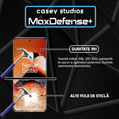 Folie Sticla MaxDefense+ - OnePlus 11R - Negru